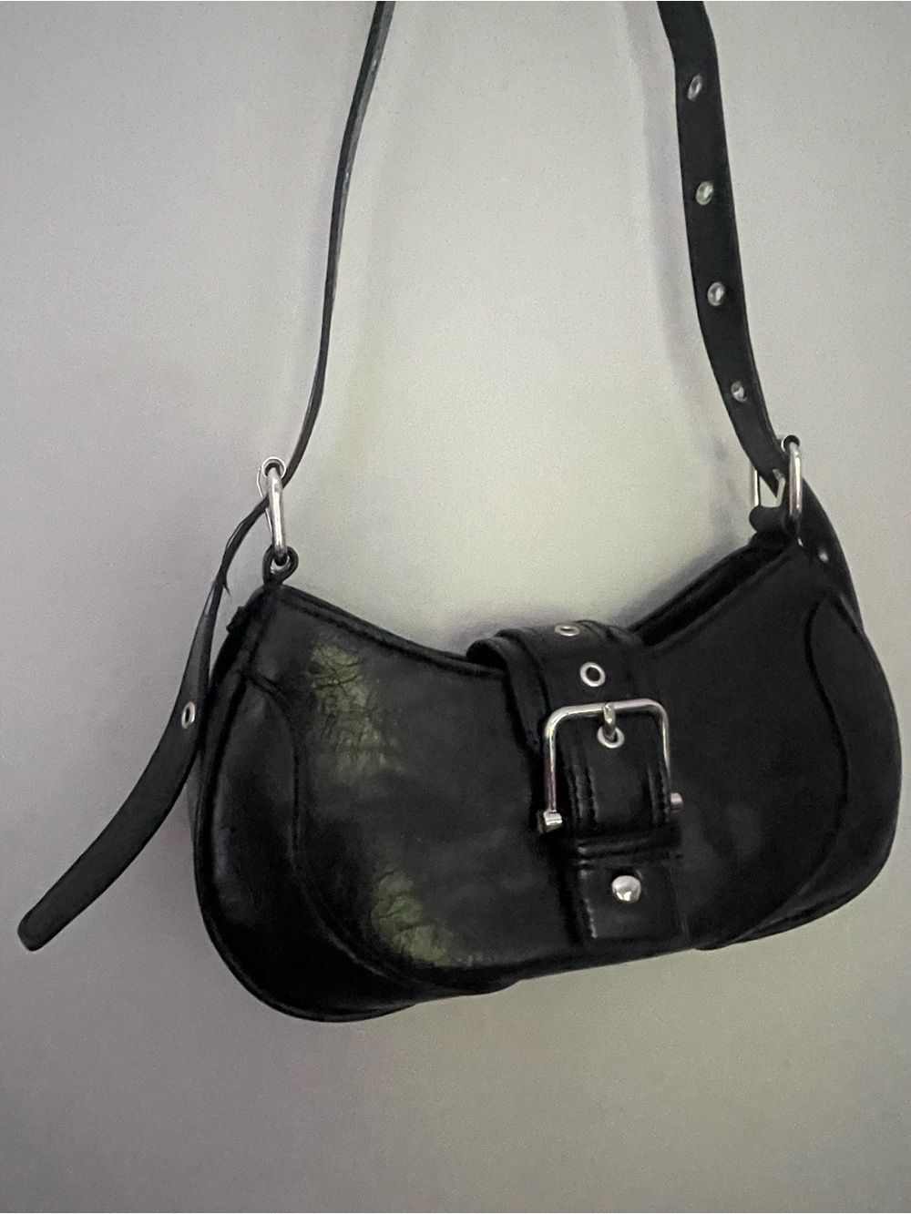 8 Other Reasons black faux leather shoulder bag New - Picture 3 of 9